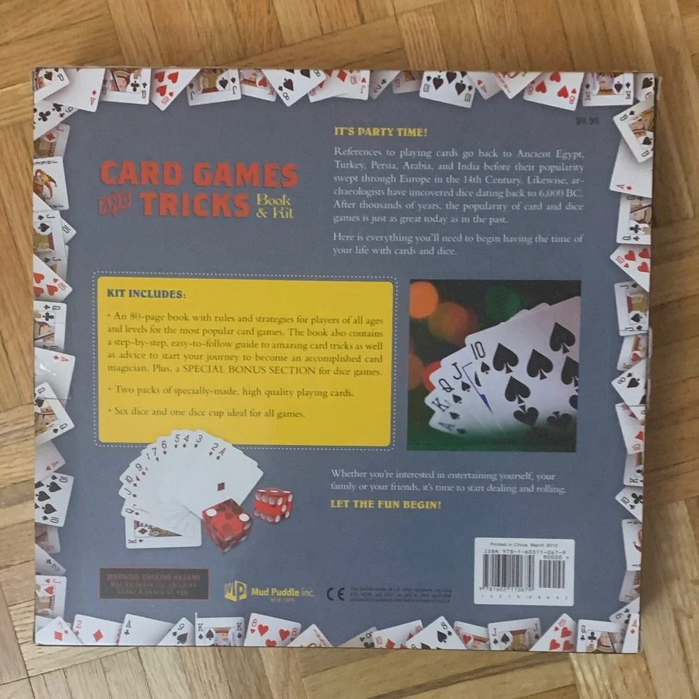 NIB Tricks Set / Card Games with 80-page Fully-Illustrated Book